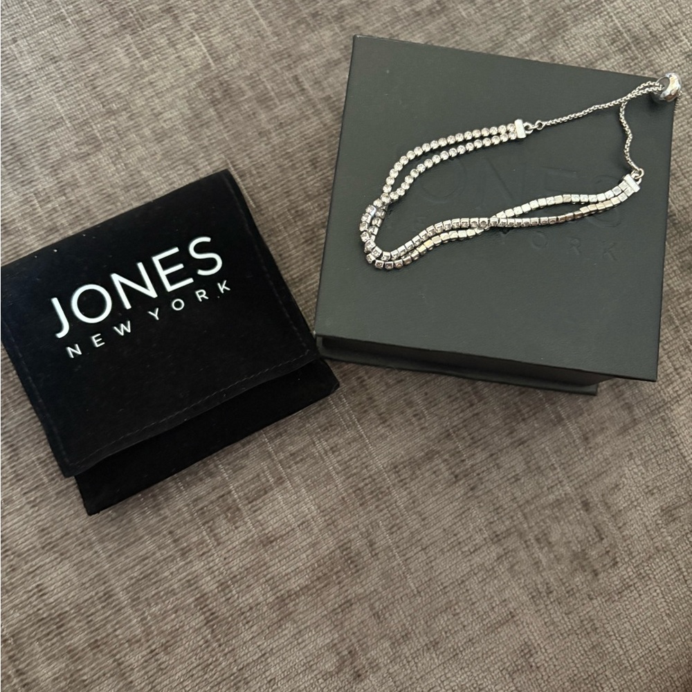 Jones New York Silver Beaded Bracelet